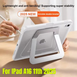 2026 New PC Pen Slot Case for IPad A16 Pro M5 Air 11 2025 11th Gen Air 6 5 4 10.2 10th 10.9 Mini 7 6 Metal Folding Bracket Cover