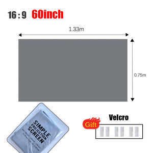 🇸🇬[Ready Stock] Projector Screen Foldable 4K HD Movie Curtain Portable Projector Screen Wall 60/72/84/100/120 inch Anti-light Curtain For Home Theater Outdoor Indoor 投影仪抗光幕布