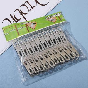 Combo 20 Móc Kẹp Lõi Kim Loại Treo Quần Áo Nhiều Màu - Kẹp Đa Năng - Kẹp Gói Thực Phẩm - Kẹp Inox 304 Phơi Quần Áo-ALLIN