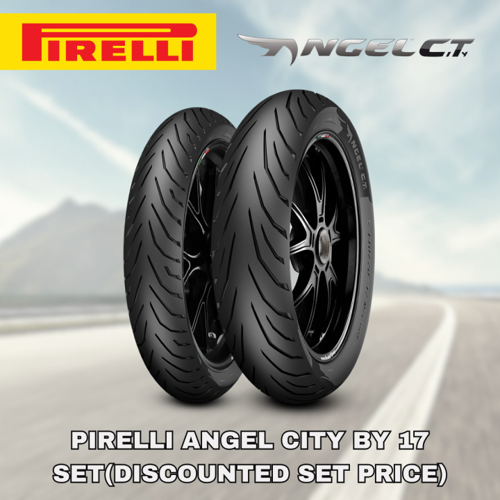 Pirelli Angel City Tubeless Motorcycle Tires by 17 Set (Discounted Set  Price) Free Tire Sealant and Pito Lazada PH
