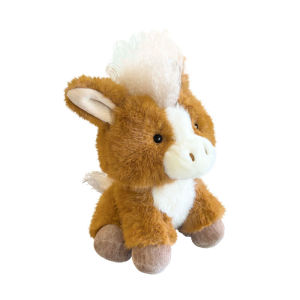 25cm High Quality Lovely Horse Plush Dolls Stuffed Animal Super Realistic Pony Plush Toys Classic Birthday Gift For Children