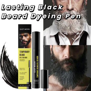 codNatural Black Beard Dye for Men Male Moustache Filler Waterproof Shaping Portables Pernmanent Coloring Beard Dyeing Pens 12ml