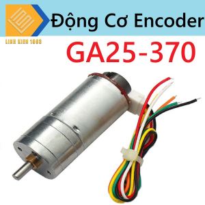 Động Cơ Giảm Tốc Có Encoder 12VDC 130 rpm Trục 4mm.
