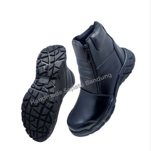 Sepatu Safety Septi boot Kulit Buatan Kickers King Kulit Ujung besi proyek pabrik bengkel mekanik Lapangan terlaris murah
