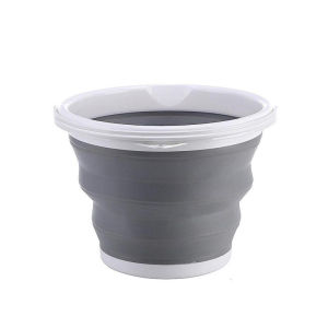 Collapsible Silicone Bucket 5L-10L Plastic Bucket Car Wash Bathroom Bucket Kitchen Fishing Water Tank Bucket Outdoor Home Camping Bath Bucket 折叠水桶