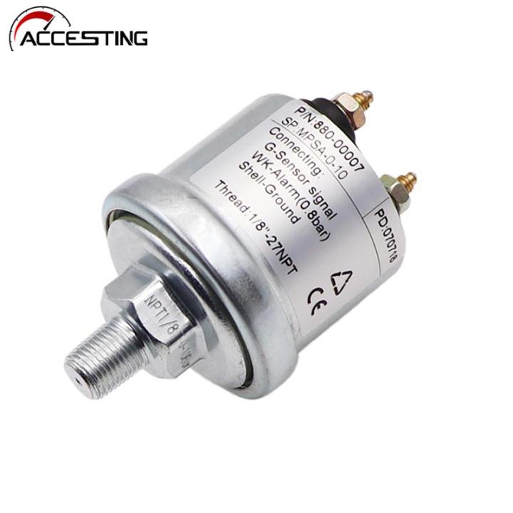 Oil Pressure Gauge Sensors NPT1/8 M10X1 0-10 Bar 0-5 Bar Fuel Sending ...