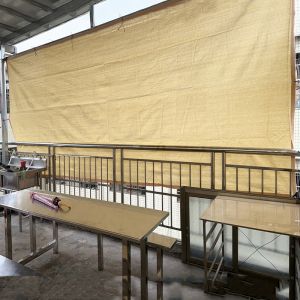 Durable Beige Sun Shade Cloth: 80% Shading Thick Ideal for Balcony Greenery