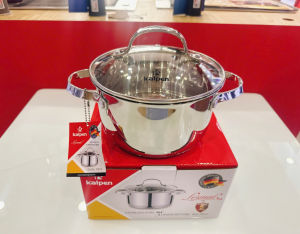 Bộ Nồi Inox 304 Cao Cấp 5 Đáy  Miệng rót Kalpen Lermat L1pro