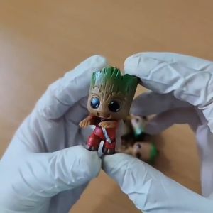 4pcs The Galaxy Avengers Groot Cute Tree Man Mini GK Model Action Figure Toys Kids Collectible Gift Marvel Groot Cartoon Dolls Decoration Anime Action Figure Cute Toys Desk Decoration Figurals Models Children Birthday Gifts