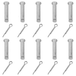 10 cái lỗ đơn clevis thay thế pin ốc vít đầu phẳng hình trụ Pin cho công nghiệp dễ dàng để cài đặt