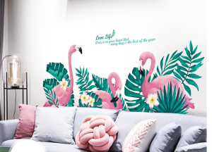 Decal tranh dán tường hình phong cảnh miếng dán chắc chắn bám dính tốt trang trí phòng ngủ phòng khách và chống thấm