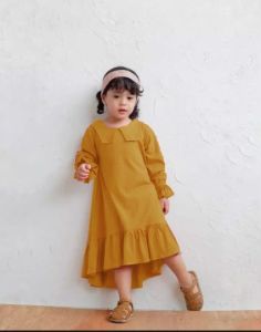 WELXIN FIKA//DRESS ANAK PEREMPUAN//DRESS KEKINIAN//DRESS ANAK CEWEK//DRESS TERBARU/TUNIK ANAK-ANAK