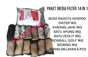PAKET MEDIA FILTER KOLAM KOI 14 IN 1