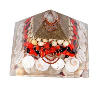 READY STOCK HOUSE WARMING GIFT_Rudraksha Beads Orgonite Pyramid