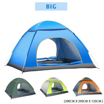 Waterproof Automatic Fast Pop Up Camping Tent Portable Hiking Backpacking Travel Outdoor UV Resist Sleeping Camp Shelter