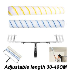 GLOBECART Wall Ceilings Alat Adjustable Paint Roller Wall Painting Tools Replacements Accessory Paint Roller Set Durable Aluminum alloy Paint Brush Holder for High Ceiling
