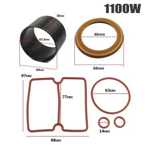 INNICE 1Set Cao su Nitrile Bộ vòng piston máy nén khí Ống lót xi lanh 550W 750W 1100W 1500W Bộ ống lót xi lanh Bền bỉ Gioăng chữ O Vòng đệm cao su Sửa chữa máy nén khí không tiếng ồn