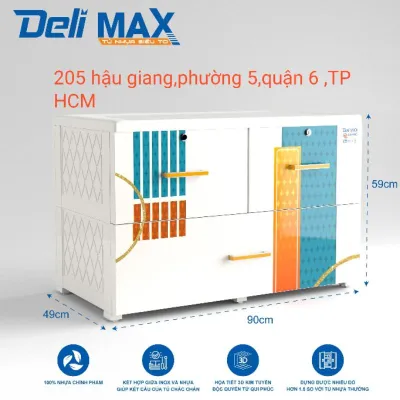 Tủ DELI MAX 6 tầng và 5 tầng cao cấp ( ngang 9 tấc)
