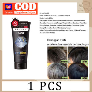 sampo penghilang uban permanen ori sampo uban jadi hitam polygonum multiflorum shampoo 200ml
