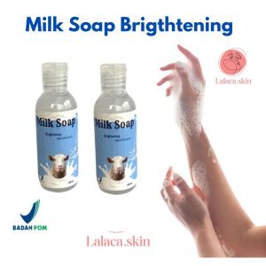 MILK SOAP BRIGHTENING / SABUN BADAN / SABUN SUSU DOMBA / SABUN SUSU / SABUN MELEMBAPKAN /