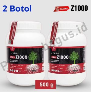 Paket 2 botol DASSHU Z1000 japan kemasan 500gr pupuk organik untuk akar tunas bunga dan buah