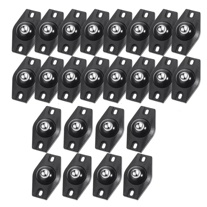 24 Pieces Self Adhesive Wheels Mini Fixed Wheels Caster Boxes Caster ...