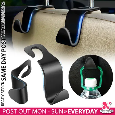 《 𝟮𝟬𝗞𝗚 》Universal Strong Car Headrest Hook Cloth Umbrella Bag Hanging Holder Backseat Hanger Pemegang Kereta 車内坐椅背挂勾