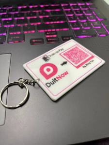 DuitNow TouchNGo Keychain Double Side Print Custom Acrylic Keychain Custom Keychain Boost Grabpay Maybank CIMB