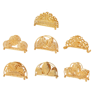 Sắt rèn vàng hộp đựng khăn giấy kim loại Nhà Hàng Giá giấy đồ dùng gia đình FO phòng ngủ gia đình ký túc xá kỳ nghỉ