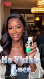 Lace Melting Spray - Glue-Less Hair Adhesive for Wigs & Extensions Extra Hold Natural Forming Wax Stick