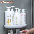 ECOCO Bathroom Accessories Bathroom Shelf Corner Bathroom Organizer Shelf Shampoo Cosmetic Storage Rack Wall Mounted Kitchen Household Items. 
