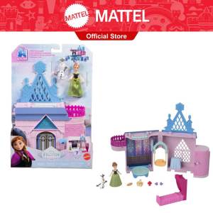 Disney Frozen Storytime Stackers Playset Annas Castle in Arendelle Doll House with Small Doll Olaf and 7 Accessories