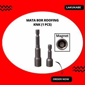 Mata Bor Roofing Hex Nut Magnetic KNK 1 Pcs Socket Magnet Baut Baja Ringan 42mm 65mm 6mm 8mm 1/4 Inch