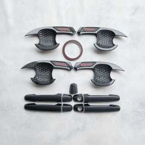 Handle Door Outer Cover Pintu Toyota Innova 2004 - 2015 Carbon Glossy