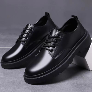 Korean Fashion Loafer For Men Black Formal Work Shoes Business British Style Casual Leather Shoes School shoes for men