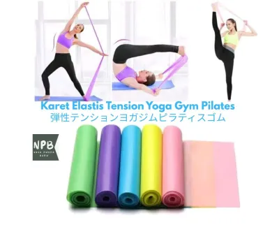 (3pcs) Karet Elastis Tension Yoga Gym Pilates - Resistance Band Lentur Olahraga Latihan Kebugaran
