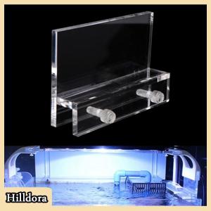 [Hilldora] 1pc Aquarium Clear Fish Tank LED Light Holder Lamp Fixtures Support Stand Decorations