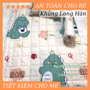 (Bán chạy số 1) 👉 🍉 Bộ chăn gối cho trẻ đi học mầm non mẫu Mèo thần tài 🍉 có sẵn ruột gối cho bé trai/bé gái 0-5 tuổi