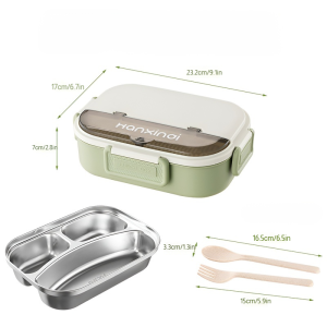 Portable large capacity microwave lunch box for students