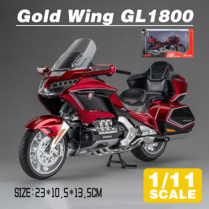 LEO 1:11 Honda Gold Wing GL1800 2021 Motorcycle Diecast Model Car Alloy Cars Toys Collection Gift For Kids Boy Girl