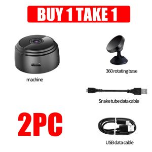【COD】A9 Wireless Home Surveillance Mini Portable Camera  WIFI IP Security Camera connect to cellphone IP camera wifi 1080P hd wireless camera high-definition night vision camera Mini Camera Security Monitoring Camera