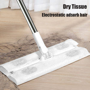 Brightbling Home Electrostatic Dust Removal Mop Disposable Flat Mop Wet Tissue Wipes Floor Cleaning 100pcs paper