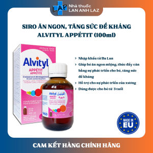 ALVITYL APPETIT (Hàng nhập khẩu) - Siro hỗ trợ tiêu hóa giúp bé ăn ngon tăng đề kháng.