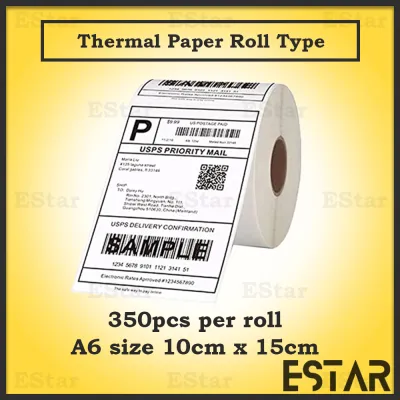 350pcs Thermal Paper Label Sticker 10 x 15 cm Airway Bill Sticker Thermal Label AWB Consignment Note 订单打印纸 TS01