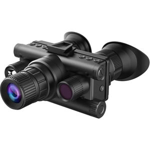 BekinTek 4K Helmet Mountable Night Vision Binoculars  Head-mounted Optics Telescope 3500mAh Rechargeable Goggles   600m Vision in Full Dark 8x Digital Zoom 4K Video 40M Photo Backlit Button Dual HD Screen with Basic Helmet 64G TF Card