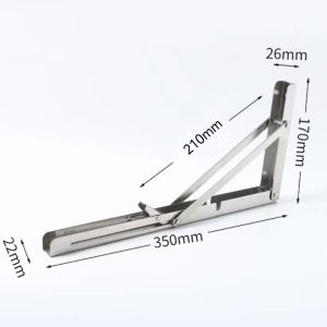 Bản Lề Gập Thông Minh Chịu Lực 80kg inox cao cấp dày chắc chắn Giá Đỡ Bàn Gấp Treo Tường Ke đỡ bàn gập