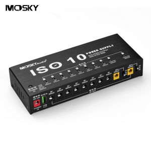【HOT】MOSKY ISO-10 Portable Guitar Effect Power Supply Station 10 Isolated DC Outputs & One 5V USB Output for 9V 12V 18V Guitar Effects