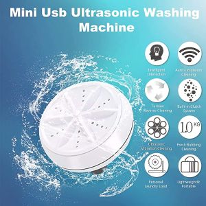 Portable Folding Washing Machine - 10L Capacity | Intelligent Timing | Blue Light Sterilization | Baby & Children | Mini Travel Essential