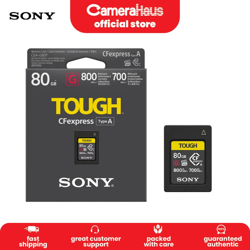 Sony 80GB CFexpress Type A TOUGH Memory Card High-Speed Read And