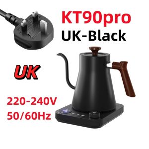 SLIGHTDELVE Constant Temperature Gooseneck Electric Kettle Stainless Steel Smart Temperature Control Electric Kettle Gooseneck Spout Food-Grade Stainless Steel Hand Pour Coffee Kettle Coffee Brewing